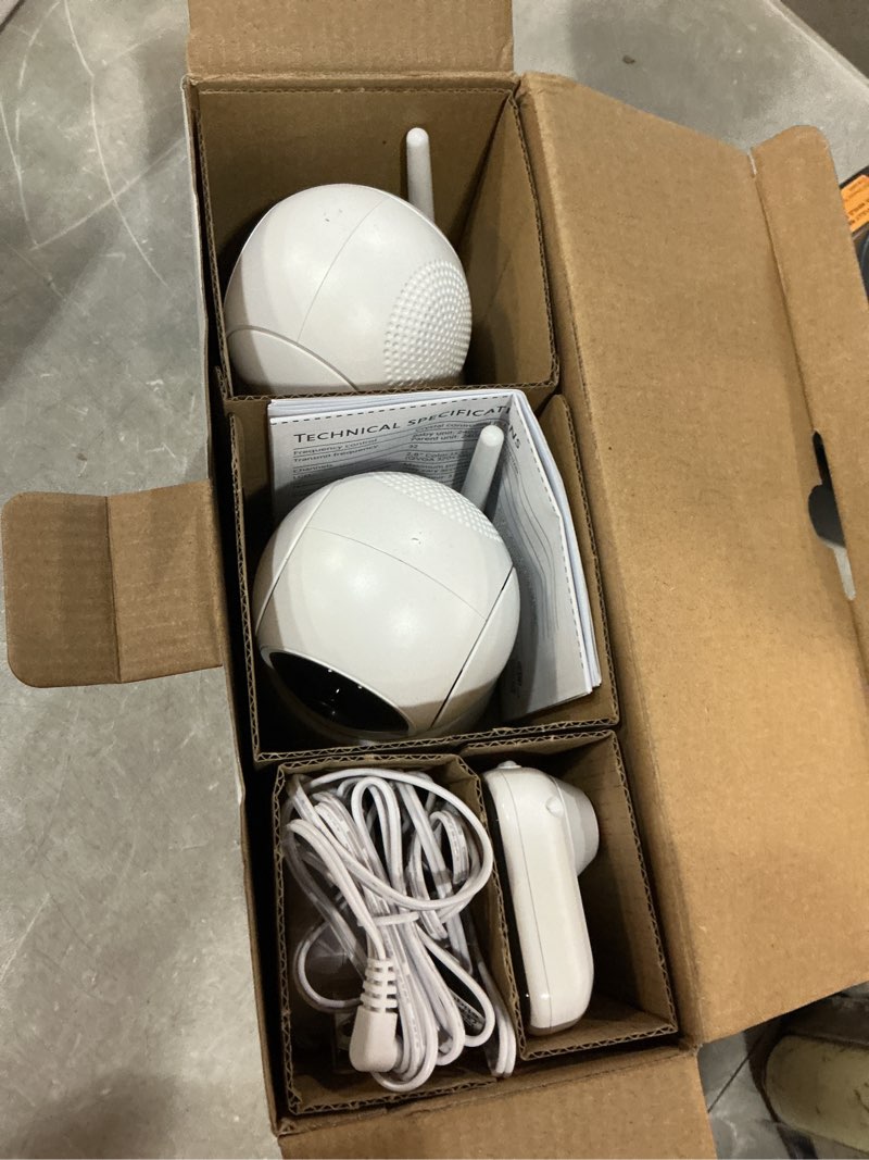 Condition photo showing New/Like New for vtech vm923-2 baby monitor, 2.8”screen, 1000ft range, pan-tilt-zoom, night vision, 2-way audio, temperature sensor, lullabies, secured transmission no wifi vm923-2 2 cameras