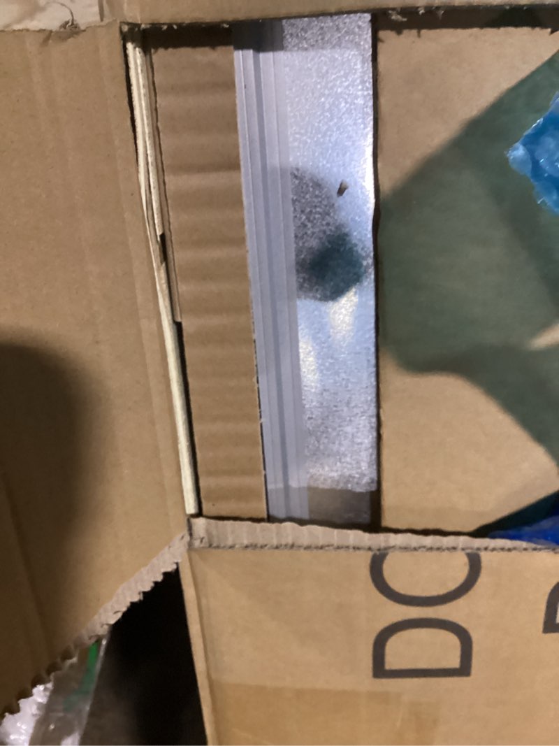 Condition photo showing As Is for JILoffice Large Magnetic White Board, Dry Erase Board 96 x 48 Inch, Silver Aluminum Frame Wall Mounted Board for Office Home and School 96 x 48 Inch Silver