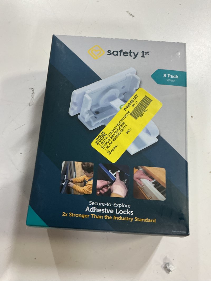 Condition photo showing Good Condition for safety 1st® secure-to-explore adhesive locks (8 locks), white