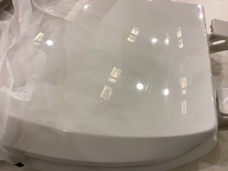 Condition photo showing As Is for White toilet seat