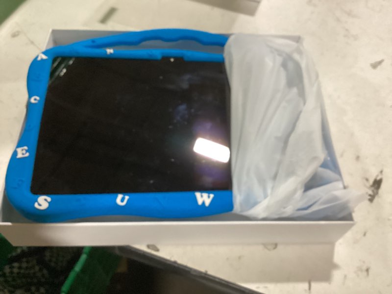 Condition photo showing Good Condition for mengdash kids tablet, 10.1 inch tablet for kids 3-10, educational learning toddler tablet android 14, 8?4+4? gb ram+64gb rom storage, 5g wifi, baby girl boy present (blue)