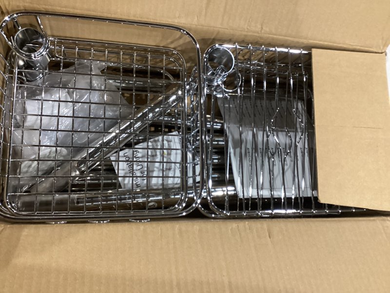 Condition photo showing Good Condition for SEIRIONE Rustproof Shower Caddy Corner and Shower Organizer Corner for Bathroom,Corner Shower Caddy Tension Pole with 4 Adjustable Baskets for Shower Accessories, 34 to 116 Inch Height, Silver Stainless