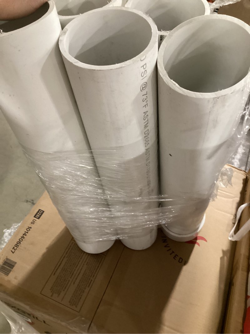 Condition photo showing As Is for various pvc pipe