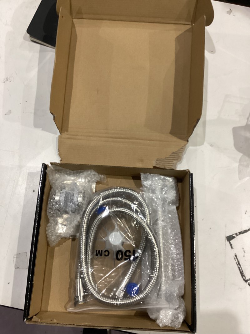 Condition photo showing Good Condition for Shower Head Combo(Brushed Nickel),10'' High Pressure Rain Shower Head with 11'' Adjustable Extension Arm and 5 Settings Handheld,Powerful Shower Spray Against Low Pressure Water 10" Showerhead Set Nickel