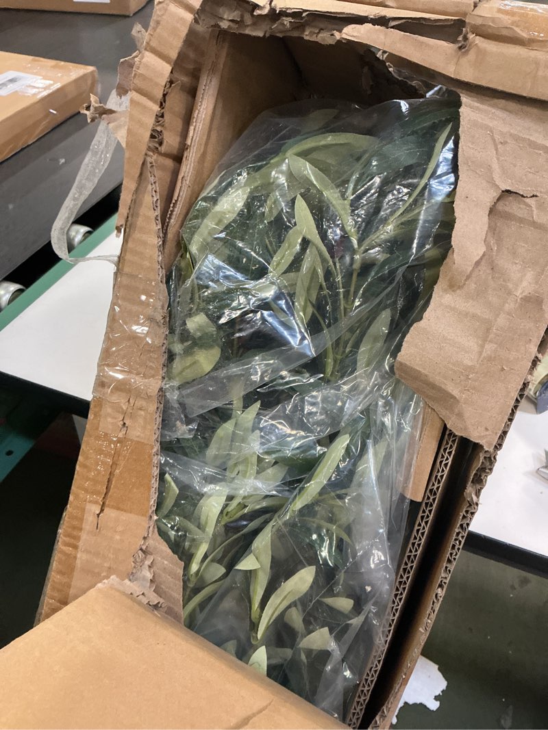 Condition photo showing New/Like New for Tall Faux Olive Tree?8ft?96in? Realistic Potted Silk Artificial Olive Tree? Fake Olive Trees Indoor with Green Leaves and Big Fruits for Home Office Living Room Stairs Patio Decor. 1 8ft