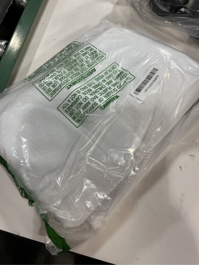 Condition photo showing Good Condition for diraysid 100% blackout white curtains linen curtains for bedroom grommet thermal insulated room darkening drapes (2 panels, w52 x l84 inch) 52"w x 84"l (pack of 2) white