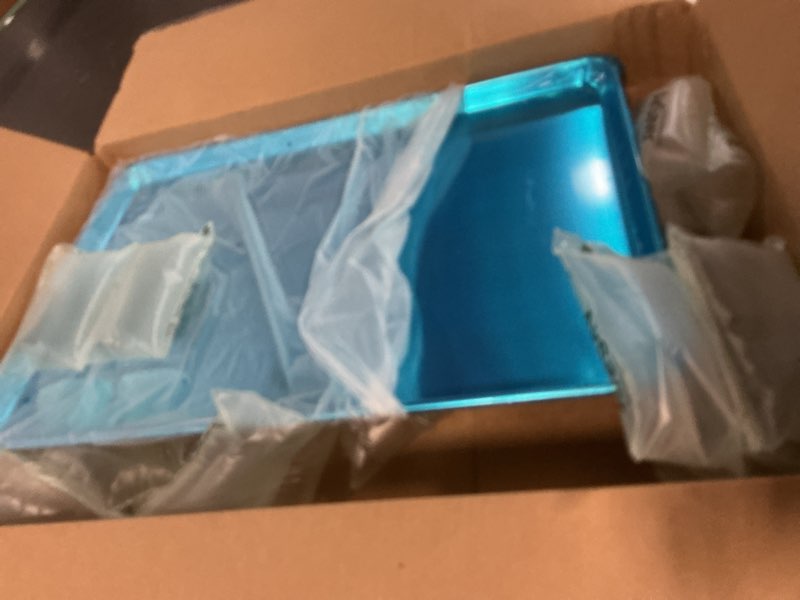 Condition photo showing Good Condition for Chef Approved 26" Wide Aluminum Sheet Pan | Professional Full Size Heavy Weight Baking Bun with Rectangular Shape for Restaurant Kitchen Cafeteria Pantry | Closed Bead, 26"W x 18"D x 1.13"H, 16-Gauge