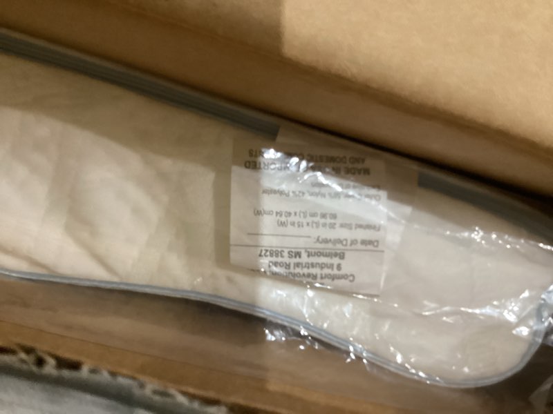 Condition photo showing New/Like New for SEALY Dreamlife Standard Size Contour Memory Foam Pillow with Surface Guard Technology, Removable Machine-Washable Cover, 1 Year Limited Warranty