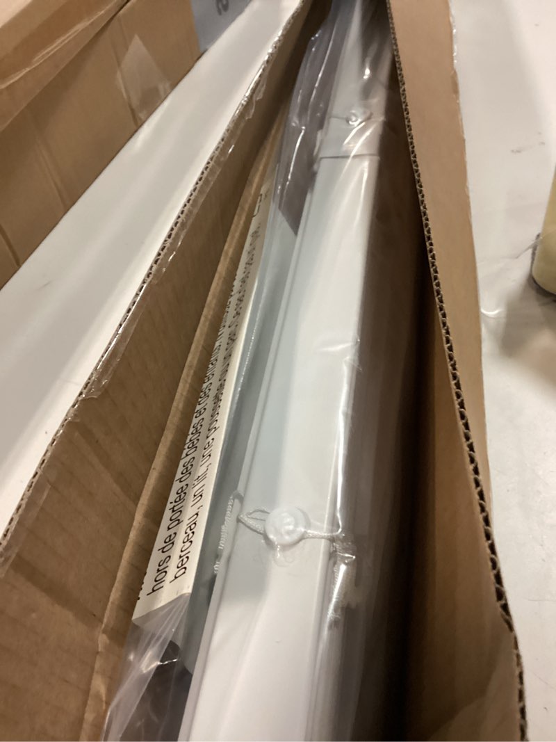 Condition photo showing Good Condition for LazBlinds No Tools No Drill Cordless 1" Vinyl Mini Blinds, 100% Privacy S-Curve Blinds for Indoor Windows, Room Darkening Horizontal Window Blinds and Shades for Home, 29" W x 48" H, White White 29" W x 48" H