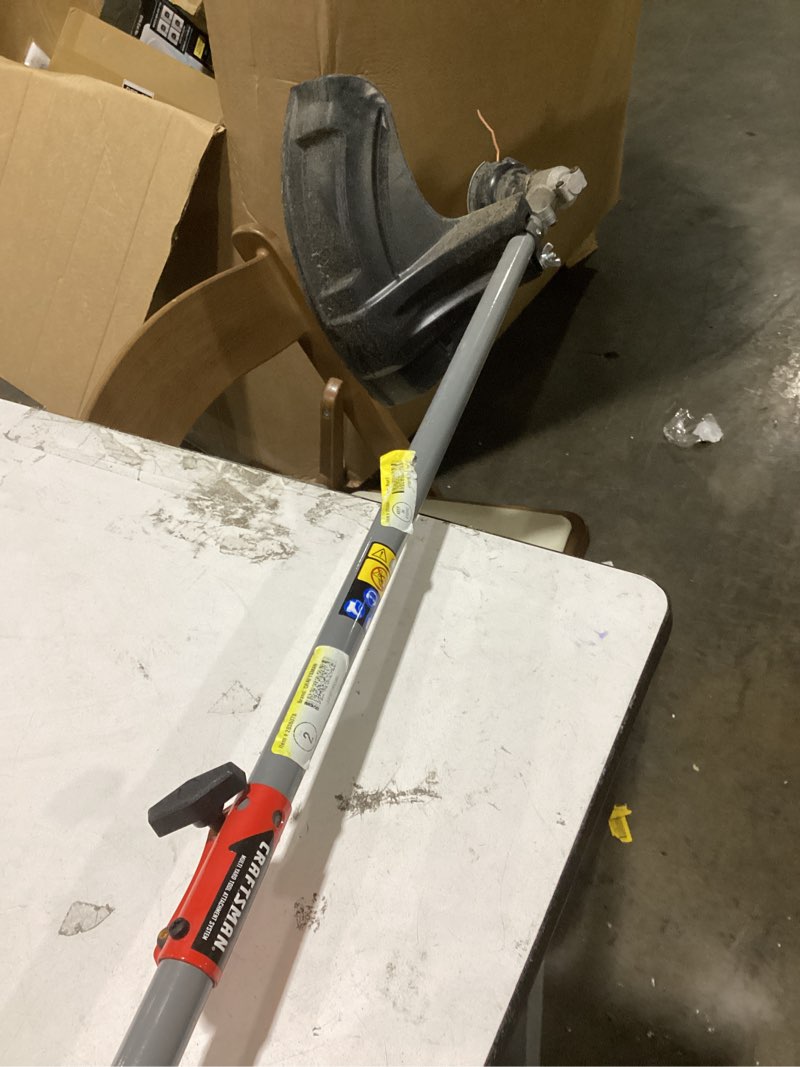 Condition photo showing Good Condition for craftsman ws2200 25-cc 2-cycle 17-in straight shaft attachment capable gas string trimmer