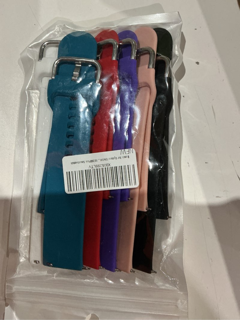 Condition photo showing Good Condition for bands compatible for gydom & enomir idw13/idw19/lw51 band soft silicone waterproof adjustable sport watch strap replacement wristbands for gydom & enomir smartwatch for men women