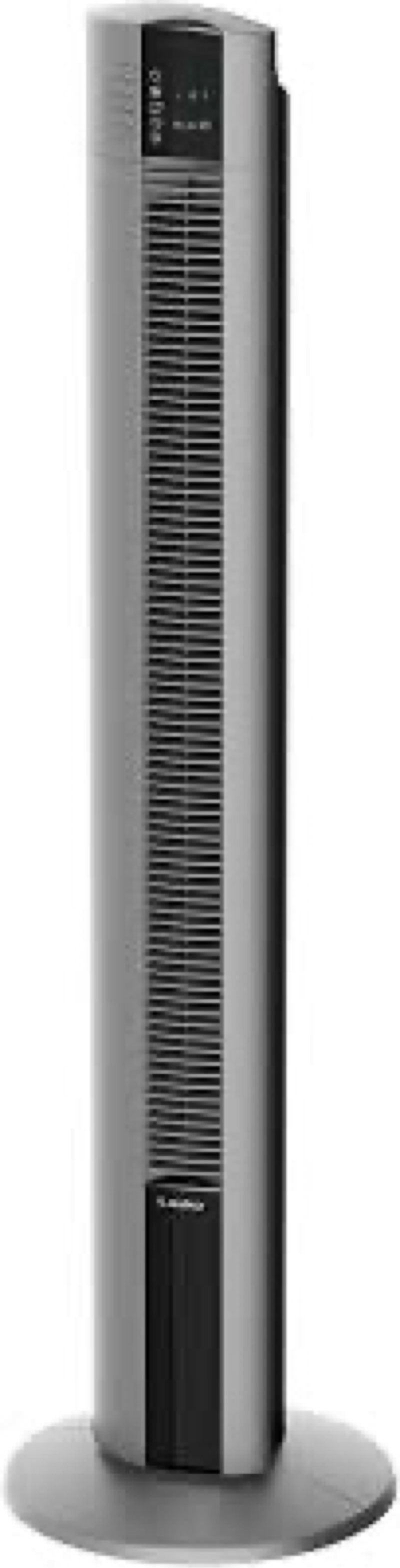 lasko tower fan, oscillating performance, remote control, nighttime setting, timer, 3 speeds, high-velocity tower fan, room fan for bedroom or office, 48" gray, t48314