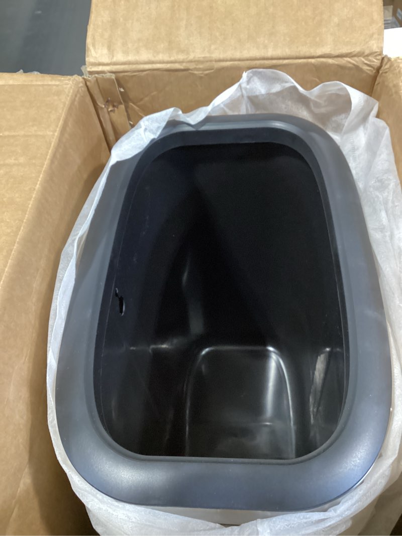 Condition photo showing Good Condition for alpine 20 liter /5 gallon trash can open top - slim stainless steel trash can no lid, modern silver metal wastebasket, narrow trash can with removable trash bin for office desk, kitchen, bathroom