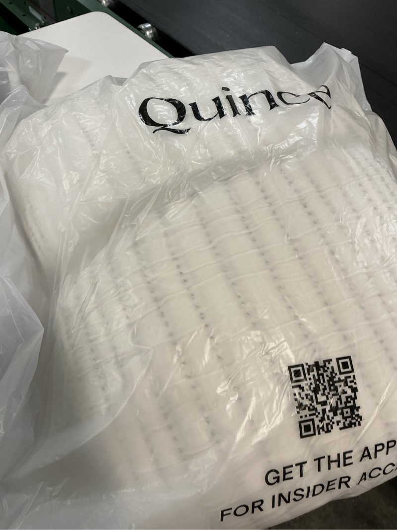 Condition photo showing Good Condition for organic cotton channel stitch coverlet set, twin, undyed