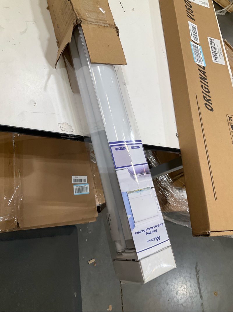 Condition photo showing Good Condition for allesin 100% blackout cordless roller shades for windows, free-stop shades, thermal insulated, uv protection, waterproof fabric, easy to install for home, office, bathroom (white 33 x 72) white 33"w x 72"h