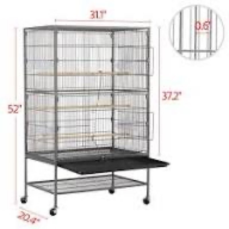 (Similar )Yaheetech,NO:593164 (Yaheetech Large Bird Cage 52 Inch)