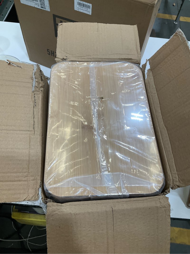 Condition photo showing Good Condition for 4 packs storage bins with bamboo lids - plastic storage containers with lids stackable storage box?storages baskets for organizing desktop closet playroom classroom office,white