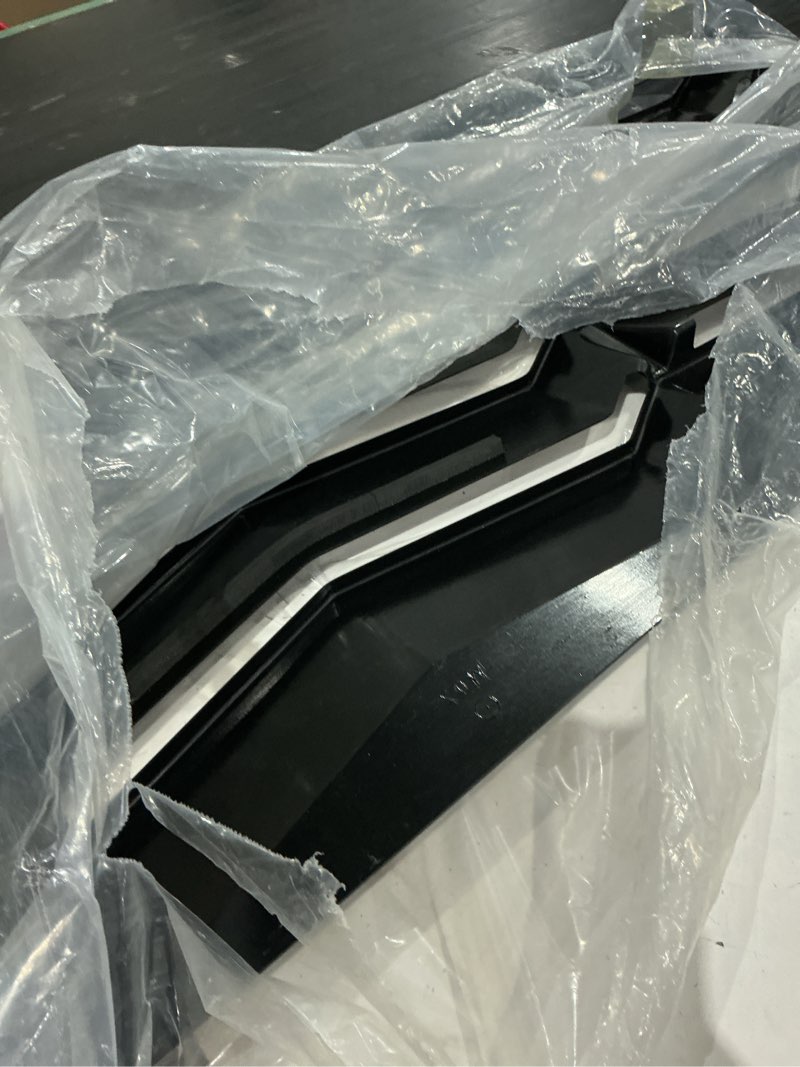 Condition photo showing As Is for rear window louver for toyota corolla 2020 2021 abs matte black rain sun shade windshield cover in gt lambo style