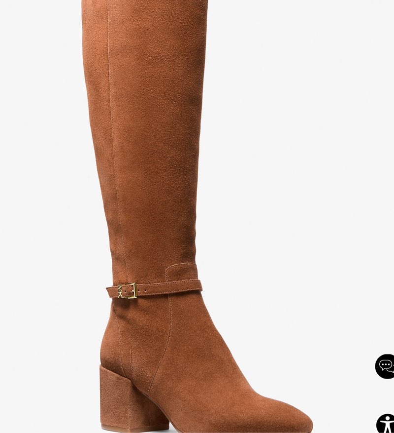 ZODIAC Women's, Riona Block Heel Tall Boot 8 Cognac Brown