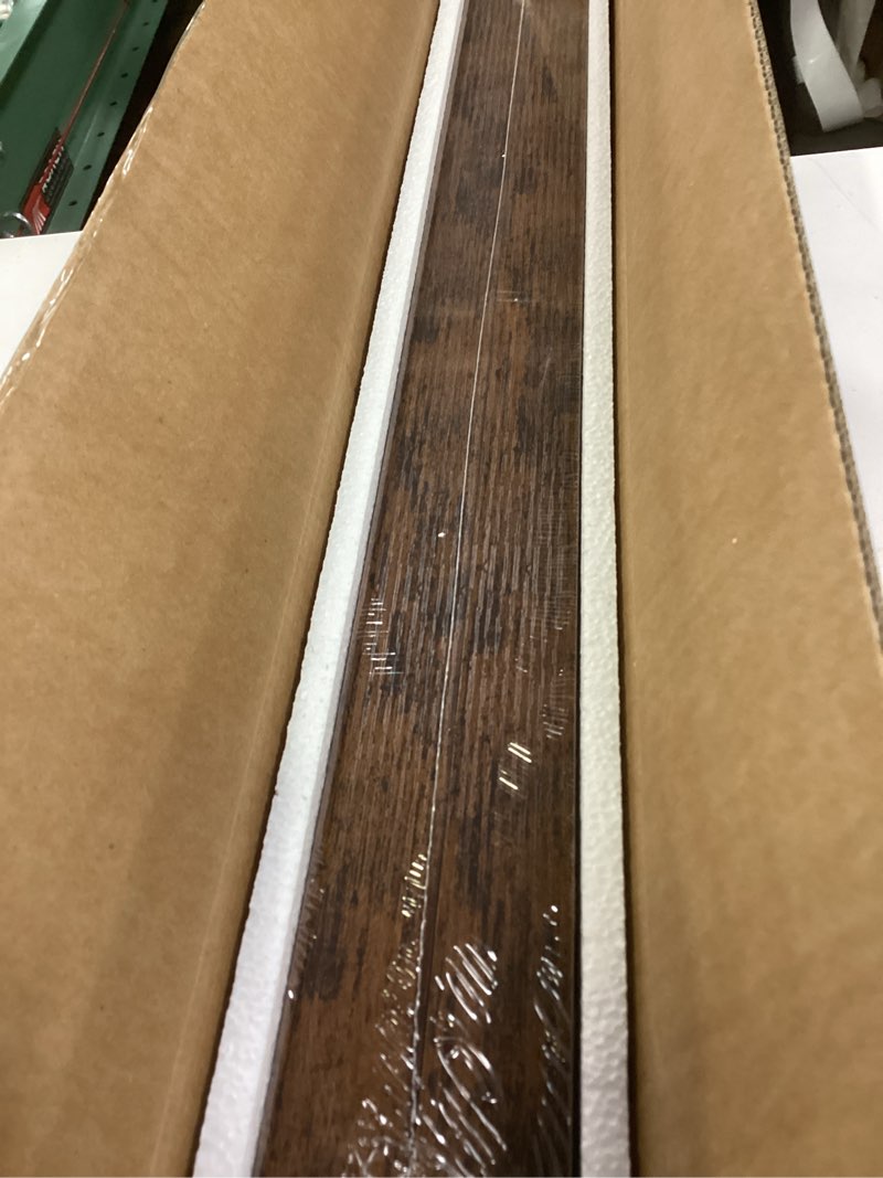 Condition photo showing New/Like New for bayka floating shelves, 22.5 inches rustic wood wall shelves for bathroom?bedroom, living room, kitchen & book, hanging display decor organization shelf with 22 lbs capacity (rustic brown) b. rustic brown - americana farmhouse style 22.5inches