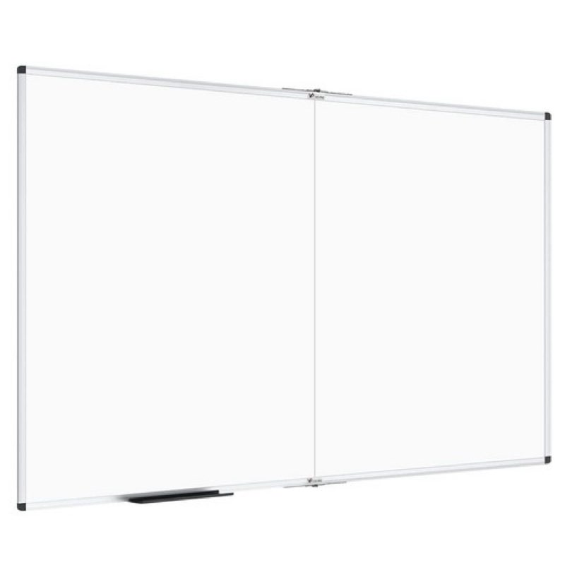 VIZ-PRO Large Dry Erase Board/Magnetic Foldable Whiteboard, 60 X 48 Inches