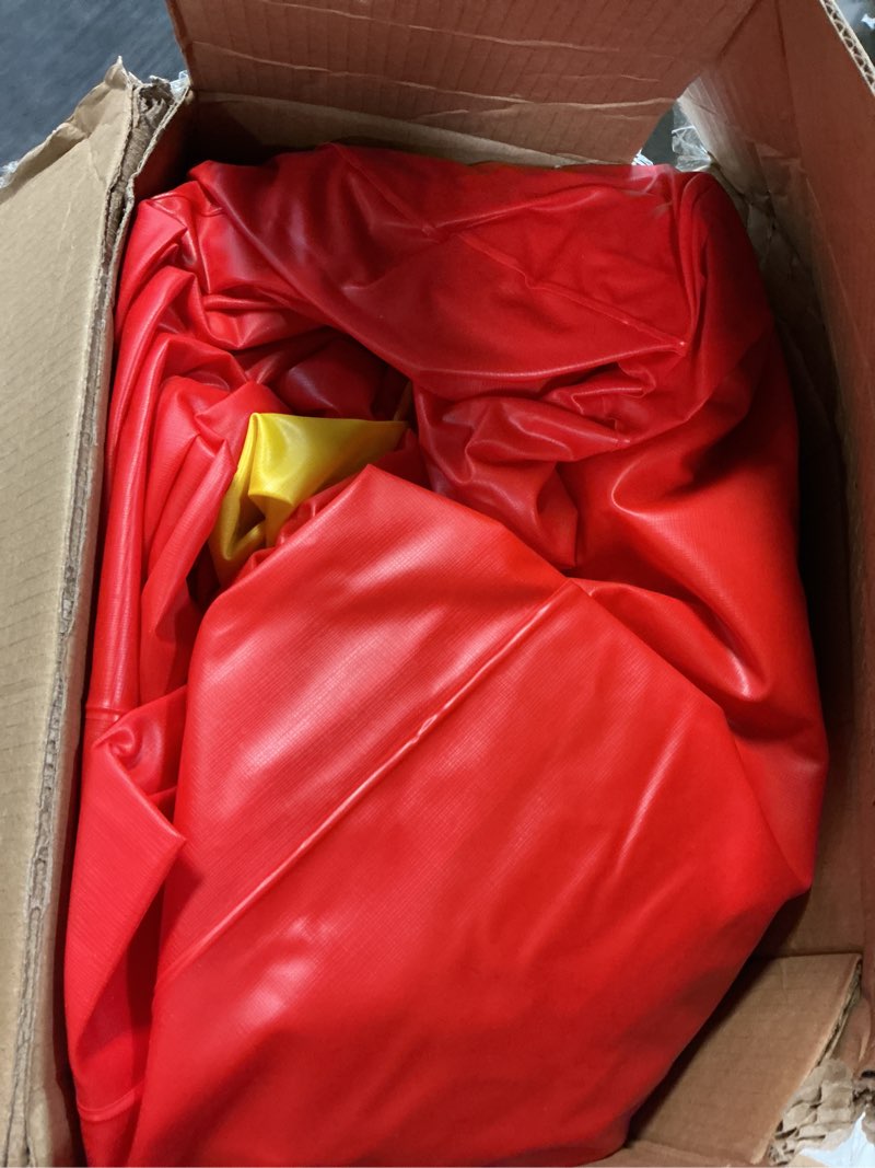 Condition photo showing As Is for fisher-price 15264 indoor bouncer with built-in pump, 69" x 68" x 53"