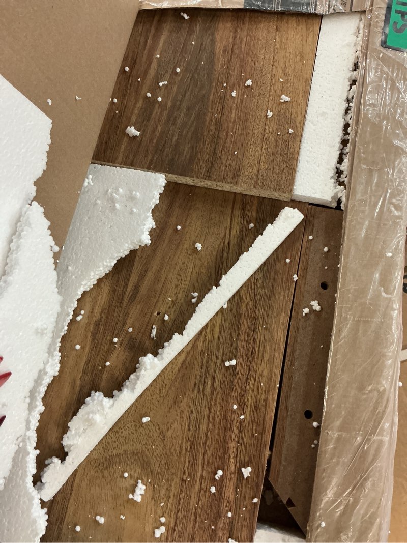 Condition photo showing Good Condition for Sauder River Ranch Full-Queen Headboard, Sindoori Mango Finish