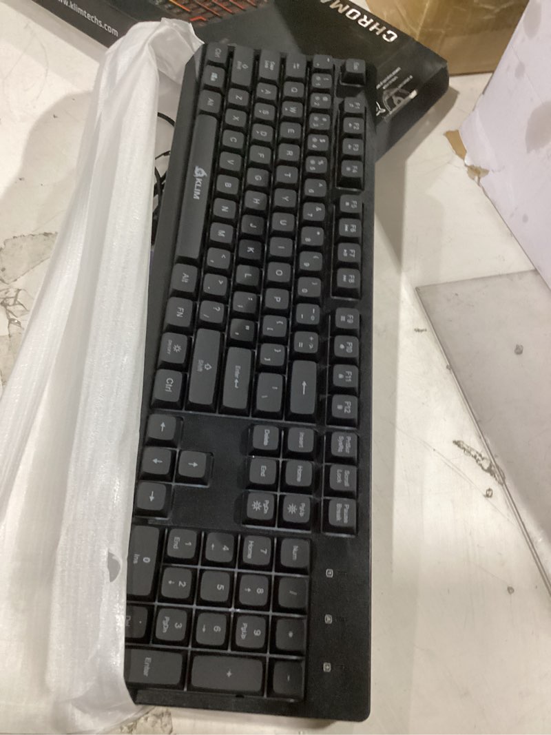 Condition photo showing Good Condition for klim chroma wireless keyboard – rgb backlit gaming, rechargeable battery, pc keyboard, durable & water-resistant, compatible with ps4, ps5 & mac - black