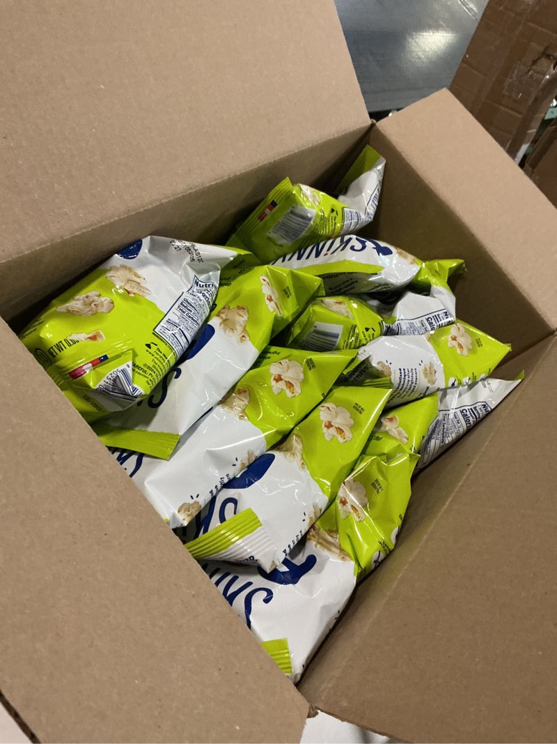 Condition photo showing Good Condition for  (BB 01/08/2026) SkinnyPop Popcorn, Original, Whole Grain, Dairy-Free Snack, 0.65oz Bags (30ct)