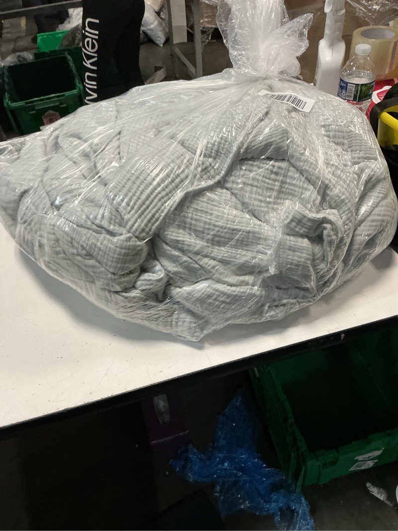 Condition photo showing Good Condition for quince organic cotton guaze duvet cover set (size unknown ) color light grey 