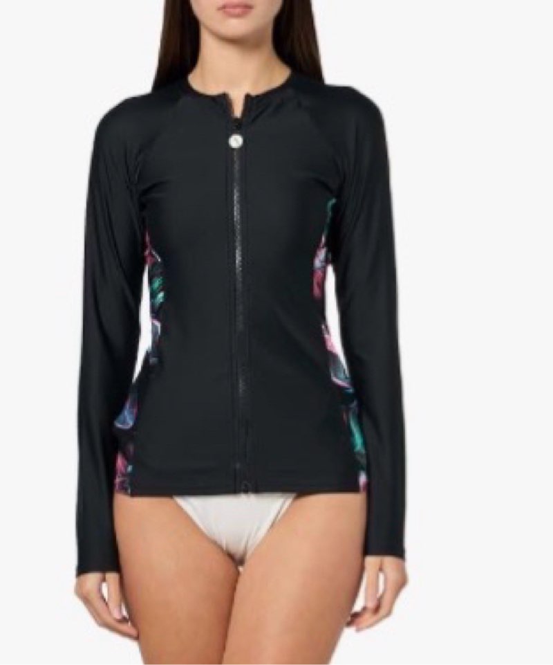Next Women's Standard Polynesian Paradise SURF Shirt Black M 