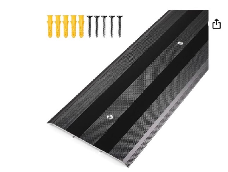 Orechic 5?Wide Sturdy Thicken Aluminum Threshold Strip, Stylish Floor Transition Strip Door Threshol
