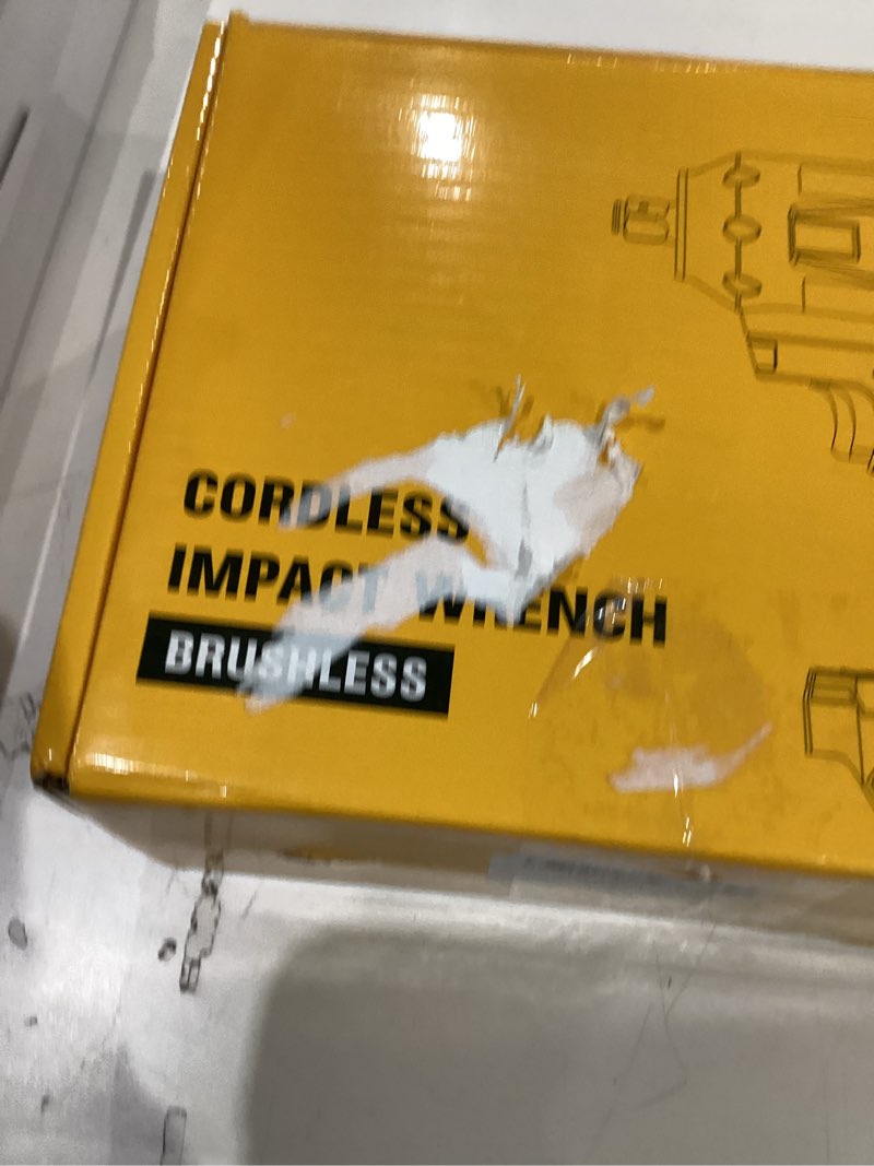 Condition photo showing As Is for cordless impact wrench 1/2 inch for dewalt 20v battery, impact wrench 1360n.m(950ft-lbs) high torque