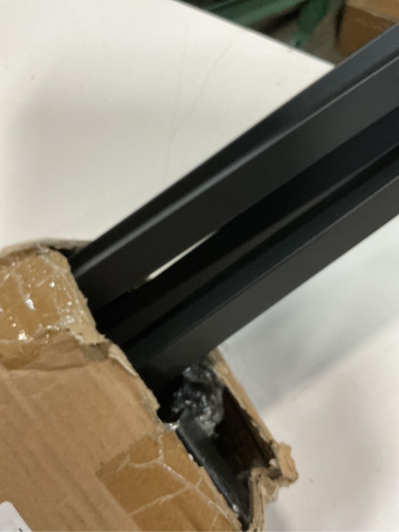 Condition photo showing As Is for outdoor deck fence gate kit, 48" w x 38" h heavy duty metal gate with self-closing hinge & lockable latch, fits standard 42''h deck, weatherproof, rust-resistant, used for patio, yard, porch, stairs 38in