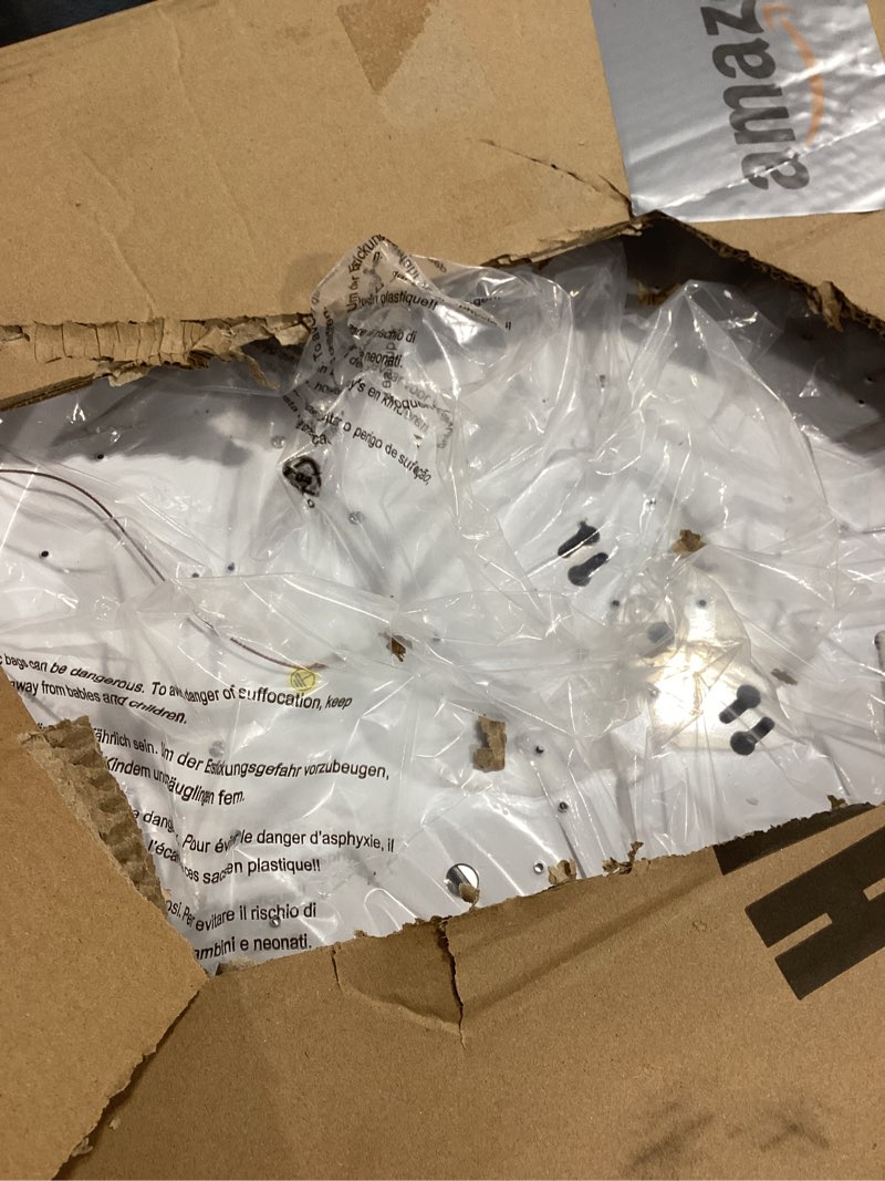 Condition photo showing Good Condition for Modern LED Chandelier, 1-Ring LED Pendant Light Fixture with Remote Control, Farmhouse Wood Painted Round Chandelier for Dining Room, 20 Inches Circle Hanging Light for Foyer Kitchen