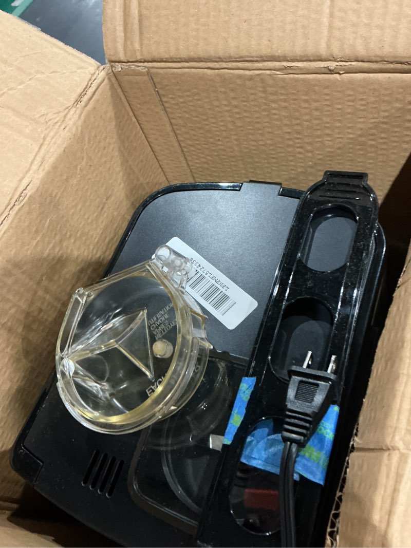 Condition photo showing As Is for cuisinart automatic grind & brew 10-cup coffee maker with blade grinder, programmable coffee machine glass carafe with 1-4 cup setting, brew pause, grind-off option, dgb-450nas, black/stainless steel 10-cup thermal automatic grind & brew black/stainless