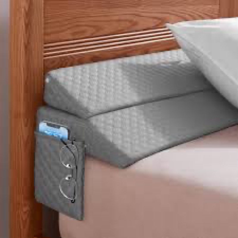 grey wedge pillow