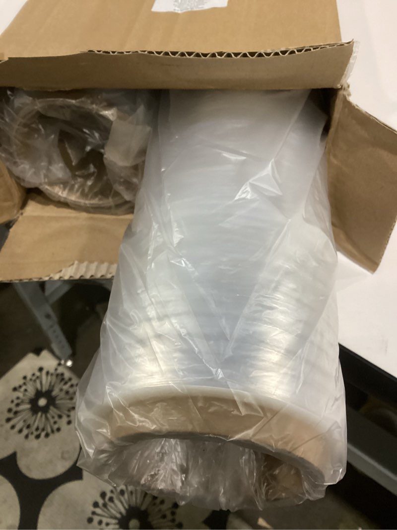 Condition photo showing New/Like New for gorilla grip 500% stretch film heavy duty plastic, 2 pack 500ft shrink wrap rolls 24" puncture resistant, industrial strength for pallet storing, wrapping, moving, packing furniture protection clear 2 24" - 500 ft roll