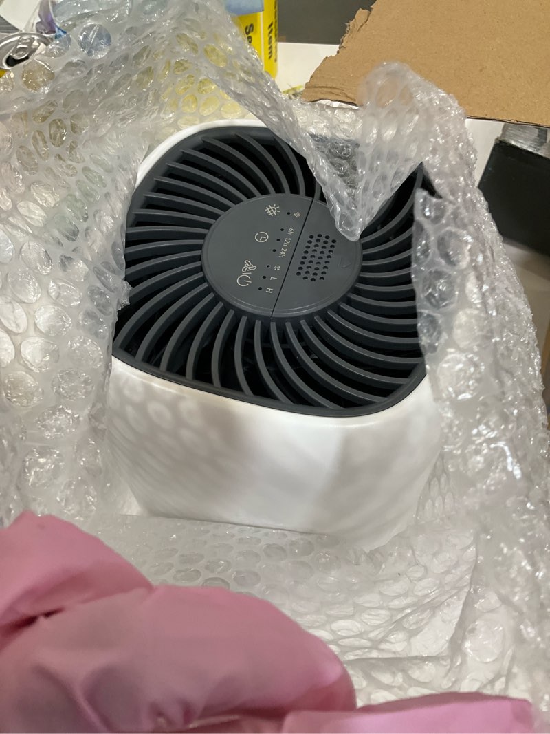 Condition photo showing Good Condition for Air Purifiers for Home with H13 Quiet HEPA Filter Up to 1076 Ft² for Pet Hair, Odors, Pollen, Smoke, Compact Air Cleaner with 3 Speeds, Timer, Aroma Quiet 360°Intake Filter, White