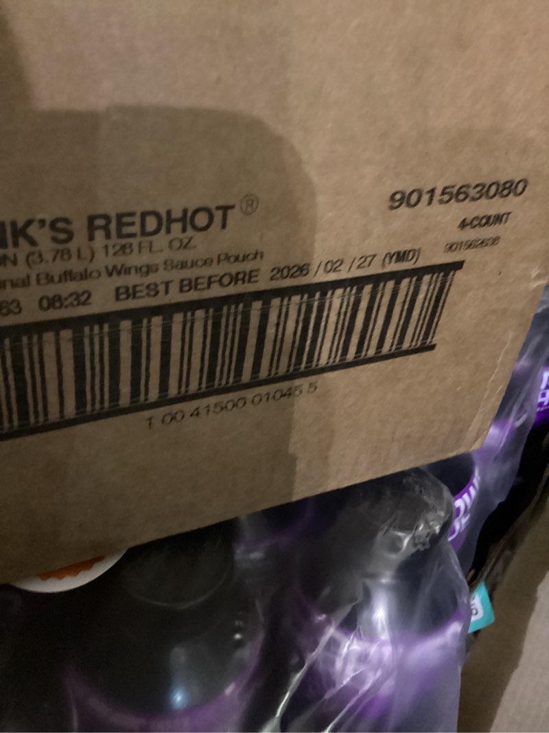 Condition photo showing New/Like New for Franks red hot 4x1 gallon pouches