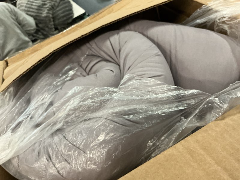 Condition photo showing As Is for Japanese Floor Mattress, Futon Mattress Twin Size 39"x 80", 2.56" Thicken Tatami Mattress, Portable Foldable Floor Bed, Roll Up Futon Cushion, Suitable for Camping Guest Room Dormitory (Grey) Grey Twin XL(80"L x 39"W x 2.56"Th)