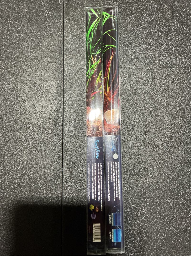 Condition photo showing New/Like New for (Similar to stock photo) (bidding on 2) SEAVIEW Brilliant Backgrounds Deep Sea Blue/Midnight Black 12\" L X 30\" W