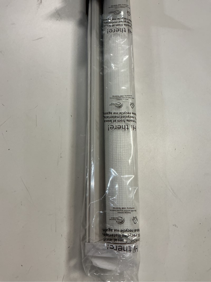 Condition photo showing Good Condition for lazblinds cordless french door blinds, no drill roll up zebra blinds for doors, light control day and night sheer shades for front door patio sidelight glass door, 31.8'' w x 78'' l, white white 31.8" w x 78" l(fabric: 30" x 78" )