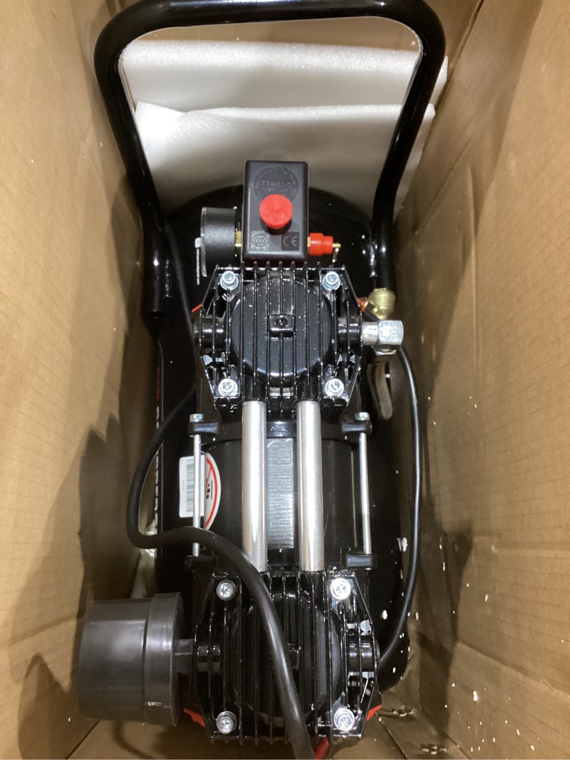 Portable Air Compressor with 8 Gallon Steel Tank, 1.5 HP 2.85 CFM @ 90 PSI, 116 Max PSI Oil-Free Air