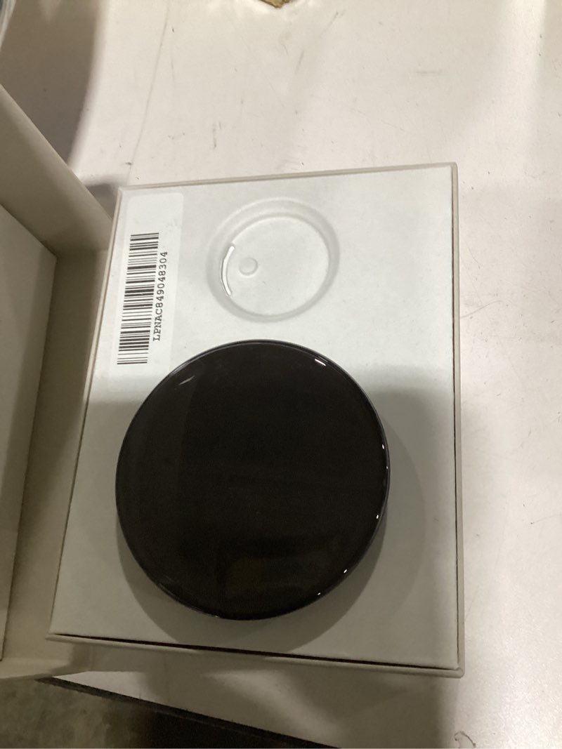 Condition photo showing As Is for (missing parts)google nest learning thermostat (4th gen) + nest temperature sensor (2nd gen) - obsidian polished obsidian