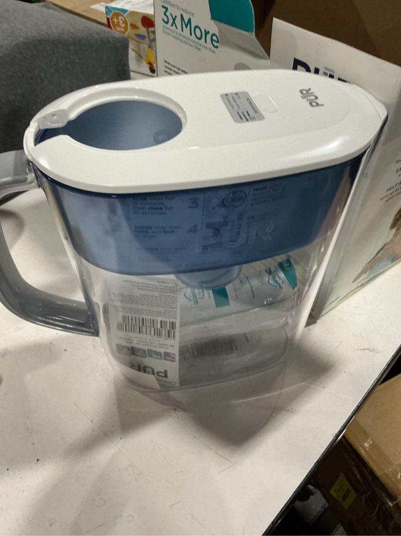 Condition photo showing As Is for pur 11 cups blue water filtration pitcher