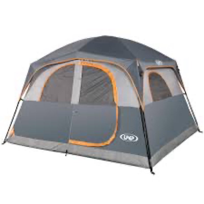 UNP Tents 6 Person Waterproof Windproof Easy Setup,Double Layer Family Camping Tent with 1 Mesh Door