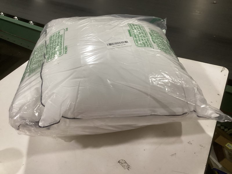 Condition photo showing Good Condition for MIULEE 18x18 Pillow Inserts Set of 2 Throw Pillows 18 Inch Premium Down Alternative Pillow Inserts Decorative Pillow Stuffer for Sofa, Couch (18x18 inch, Set of 2) 2 18x18 Inch