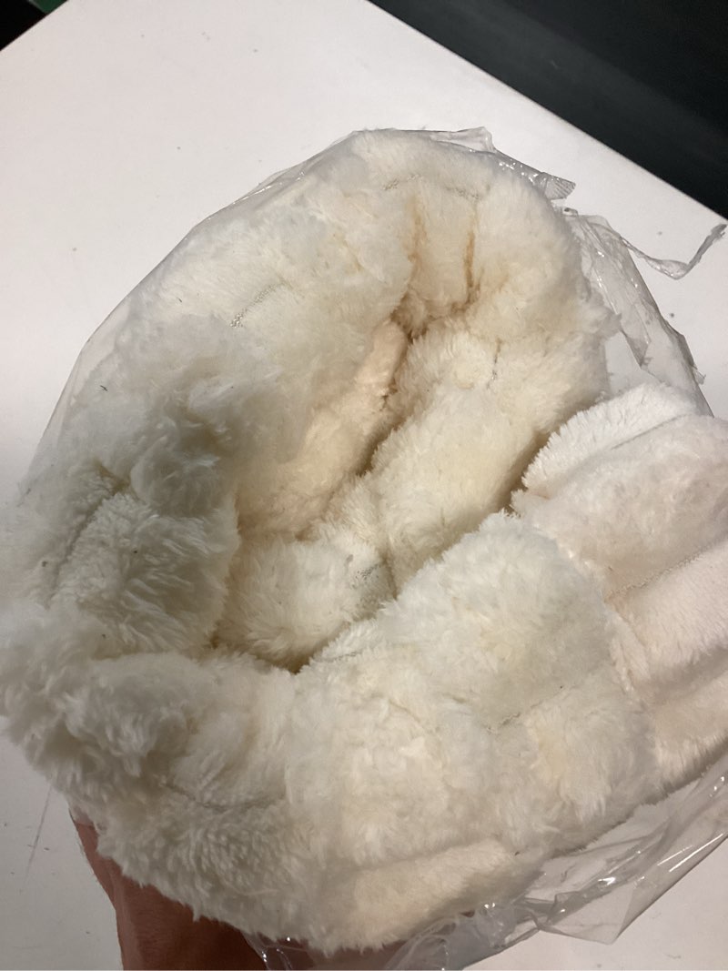Condition photo showing Good Condition for smiry non slip couch covers for dogs, scratch resistant pet sofa protector, machine washable soft fuzzy thick furniture cover for sofa loveseat sectional large dogs (cream, 27.6" x 27.6") cream 27.6"x27.6"
