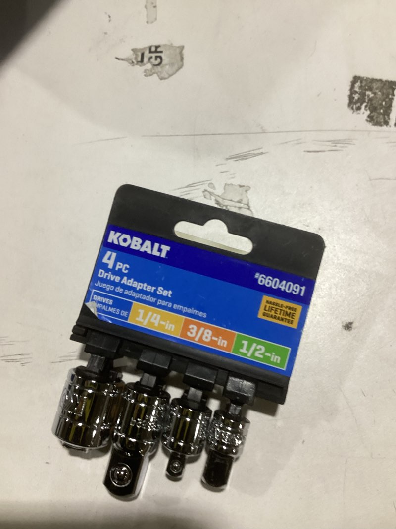 Condition photo showing Good Condition for BOEN 4 Piece Impact Socket Adapter Set and Reducer Set, 1/4", 3/8", 1/2" Drive Socket Adapter Set, SAE Impact Adapter Conversion Set for Impact Driver Wrench, Cr-Mo Steel 1/4", 3/8", 1/2" Drive (4-Piece Set)